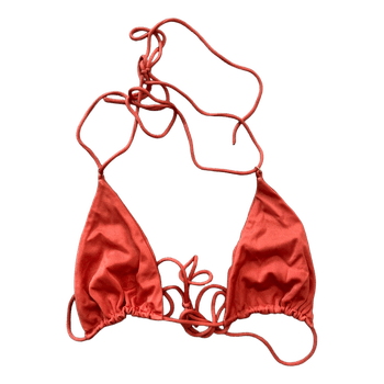 Orange bikini top