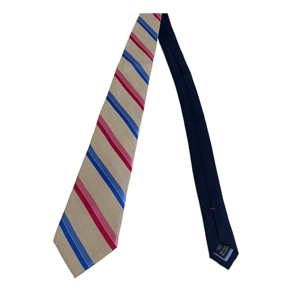 Tommy Hilfiger tie silk linen striped summer elegant men's tie