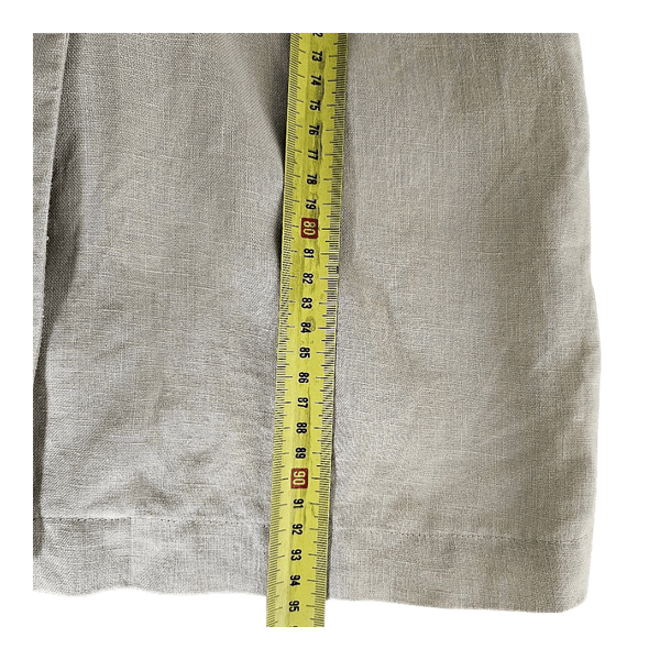 Reserved Linen Blend Shirt Dress EU 36 UK 8 Beige Belted Safari Pockets