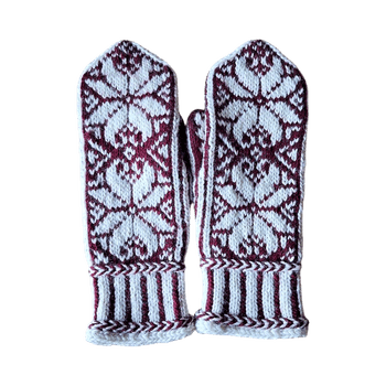 Kirjoneulelapaset villaa ja merinovillaa