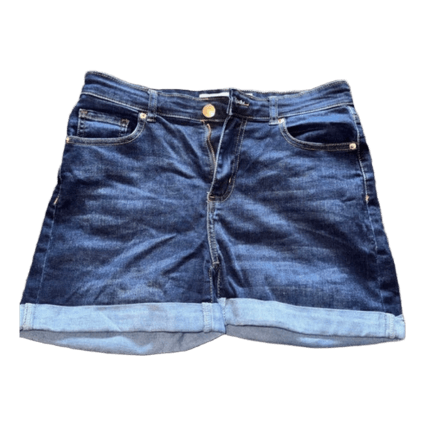 Blue denim shorts