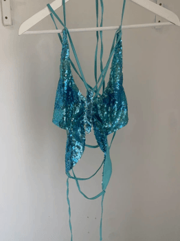 Butterfly halterneck top