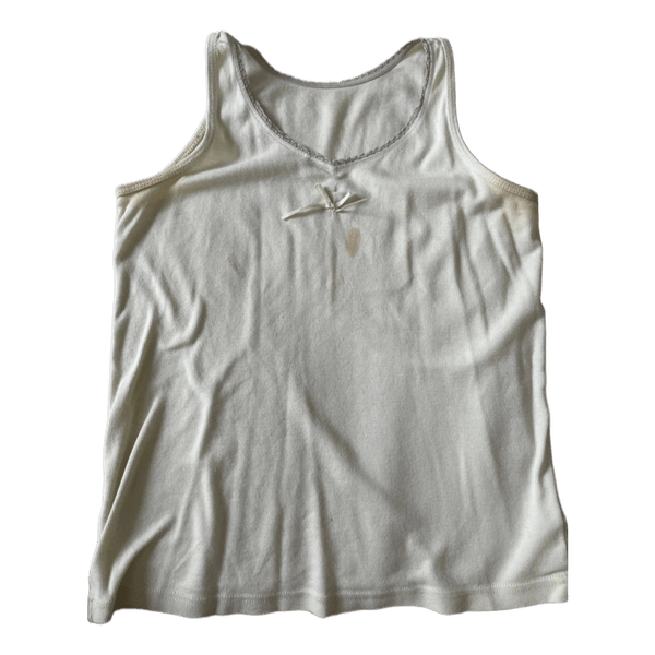 Donella yellow ribbed tank