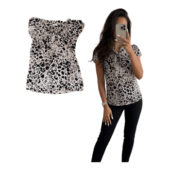 Only animal print blouse