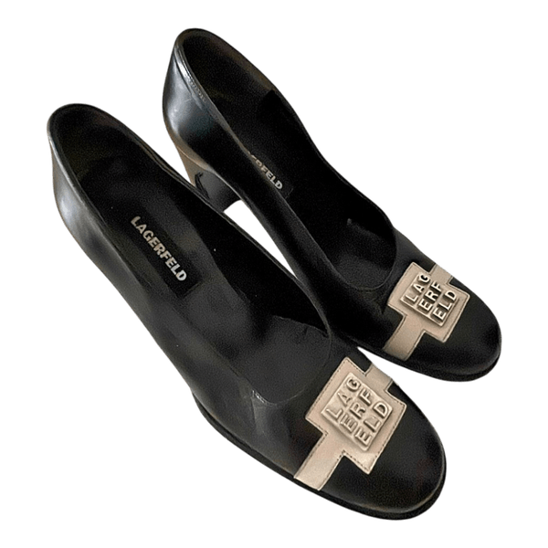 Karl Lagerfeld black heels