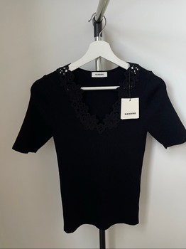 Sandro black knit top