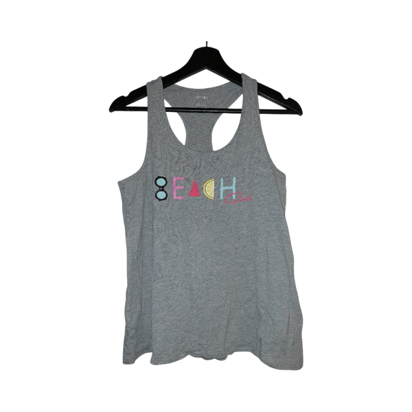Grey racerback tank top
