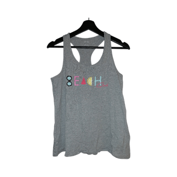 Grey racerback tank top