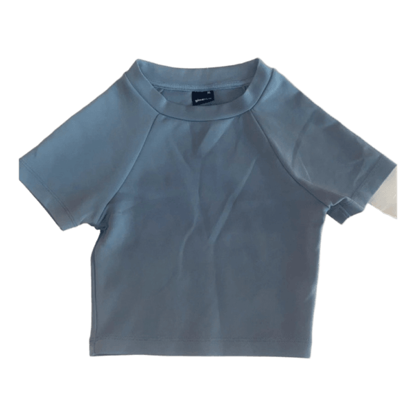 Blue cropped t-shirt