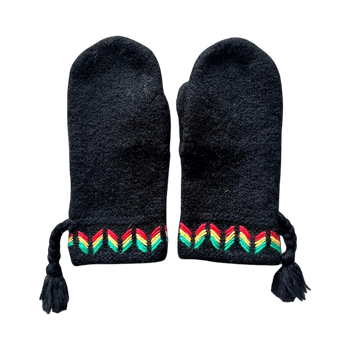 Handmade mittens, 100% wool