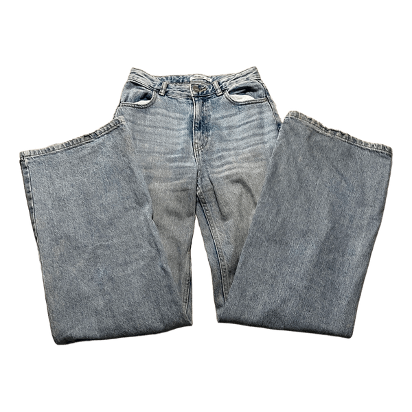 Light blue wide leg jeans