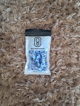 Navy camouflage shoelaces