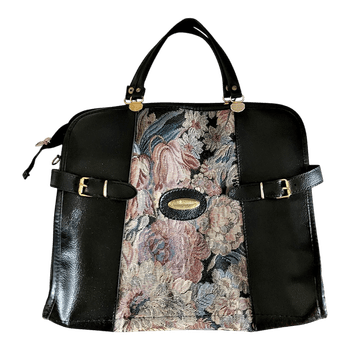 Kukkakuvioinen vintage käsilaukku