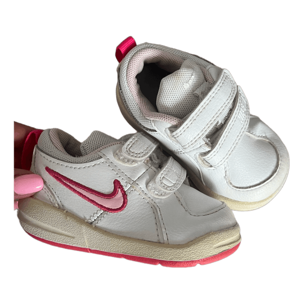 Nike white pink sneakers