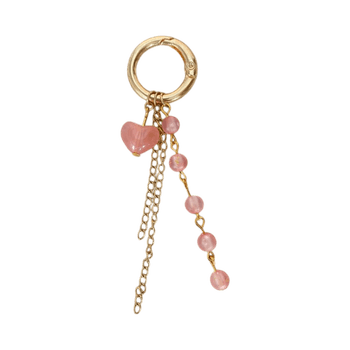 Bag charm pink heart