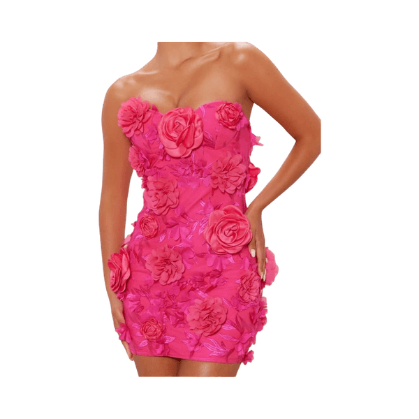Pink floral dress for size S