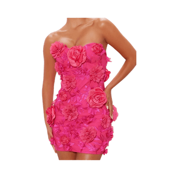 Pink floral dress for size S