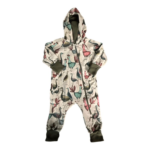 Multicolor hooded baby jumpsuit(homemade)