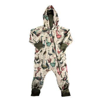 Multicolor hooded baby jumpsuit(homemade)