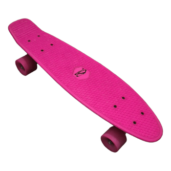 Pink plastic skateboard