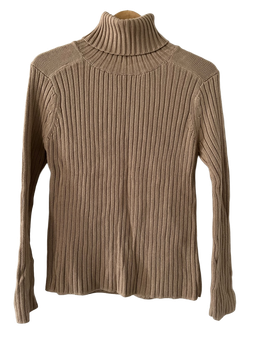 Ribbed turtleneck sweater