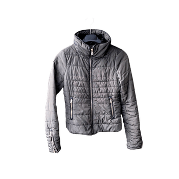 Tummanvihreä lyhyt toppatakki