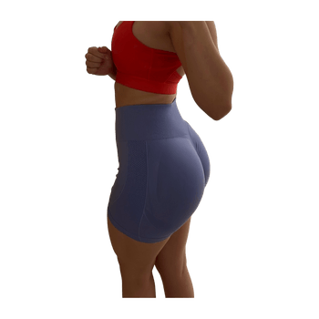 Siniset scrunch treeni shortist