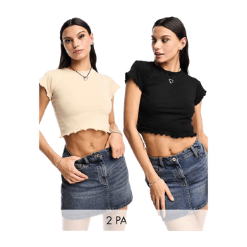 Lettuce Hem Baby Tee 2 Pack