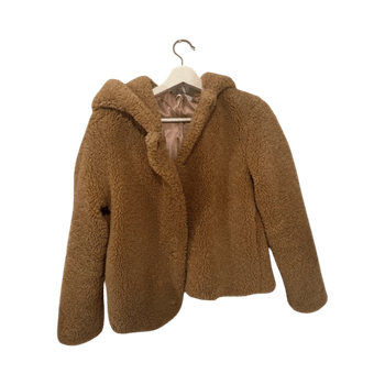 Teddy fleece hooded jacket