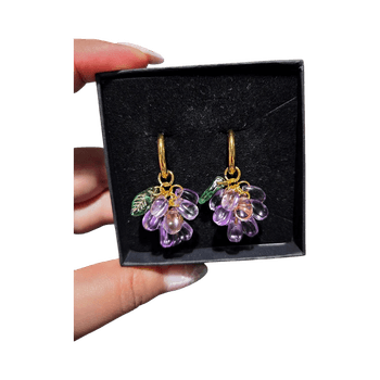Violet earrings