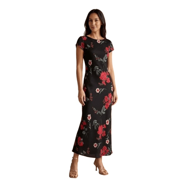 Floral print maxi dress