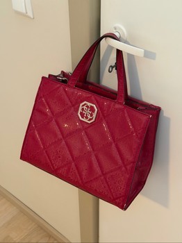 Red Guess handbag