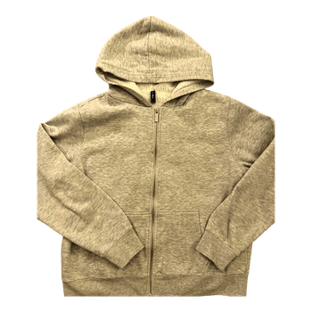 Gray zip-up hoodie