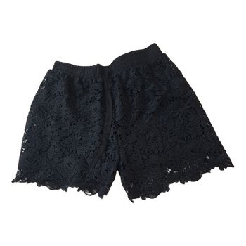 Black lace shorts