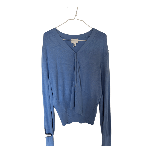 Lyseblå strikket cardigan