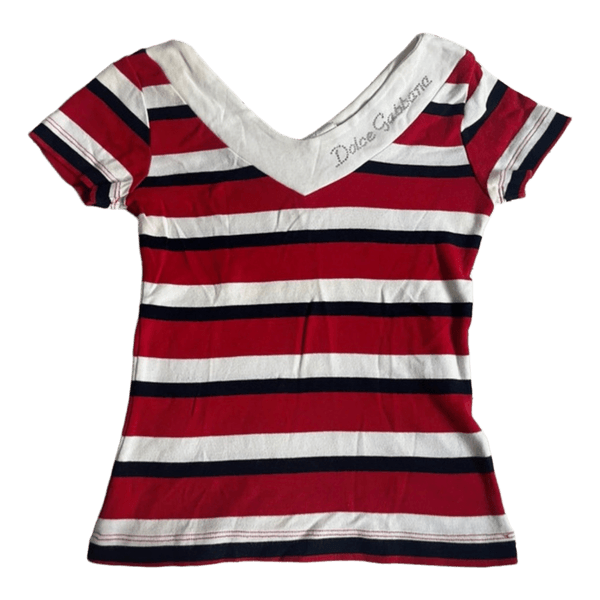 Dolce & gabbana Striped cotton t-shirt