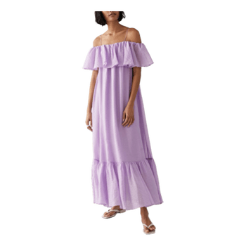 & otherstories Purple frill maxi dress