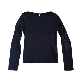Black long-sleeve top