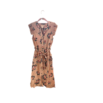 Monteau Los Angeles vaaleanpunainen kukallinen mekko