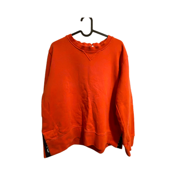 Puna-oranssi collegepaita