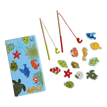 Djeco wooden fishing game