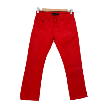 Zara Women’s Red Cropped Trousers, Size 36