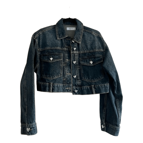 Black denim jacket