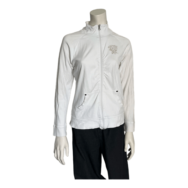 Tom Tailor white zip sweatshirt