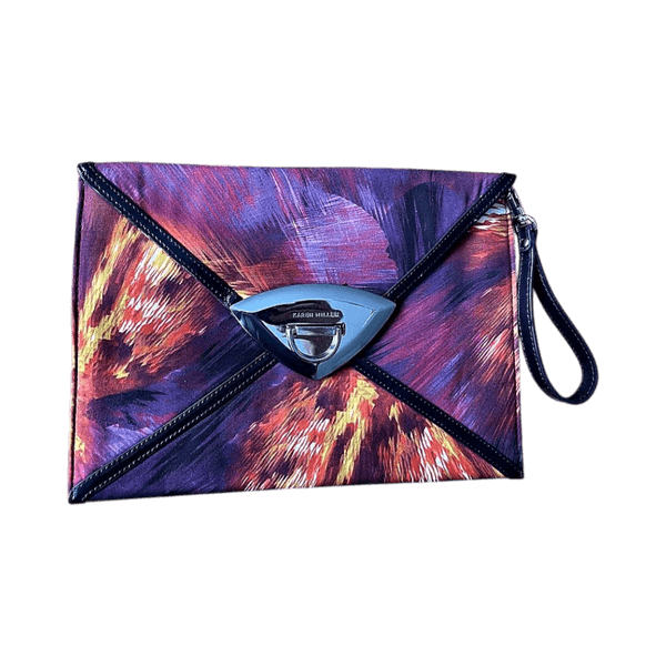 Karen Millen patterned clutch bag