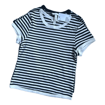🖤 NWT H&M Striped Ringer T-Shirt Set • S/M 🤍