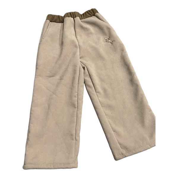 Beige corduroy trousers