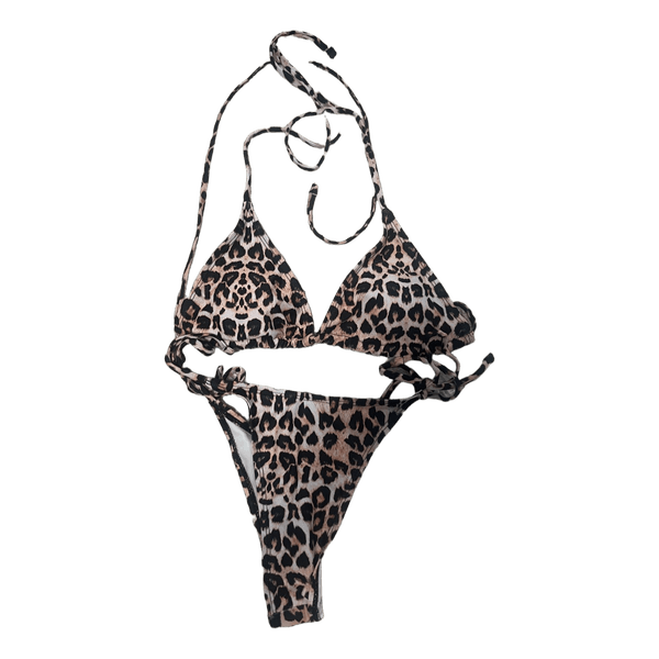 Bikinisæt med leopardprint