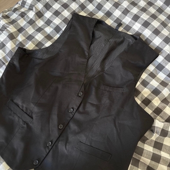 Black formal vest