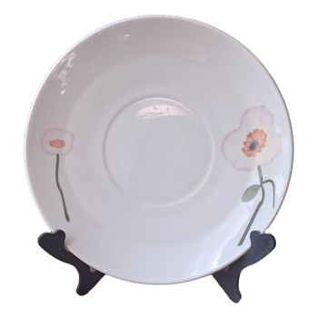 Floral ceramic saucer